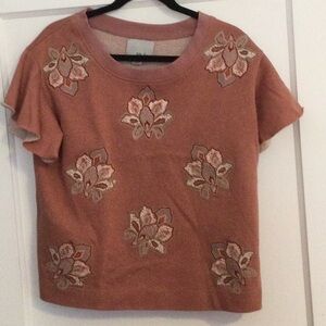 Floral Embroidered Women's Top